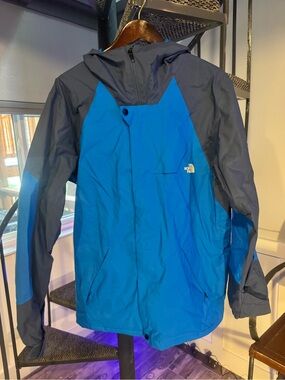 North Face Jacket Mens Large Blue Achilles DryVent Ski Parka Insulated